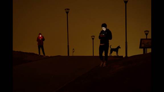 說明: Macintosh HD:Users:chendong:Desktop:張乾琦 工作坊:工作坊:官方作品:中文圖說:不存在的戰(zhàn)爭:1. 張乾琦，“不存在的戰(zhàn)爭”視頻截圖，2017.jpg